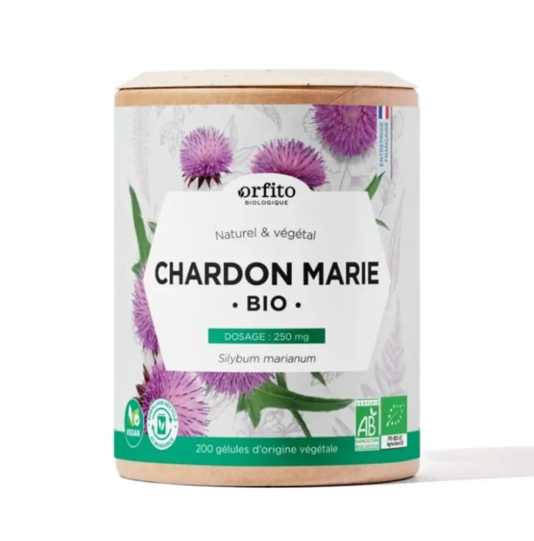 Chardon Marie Bio Detoxe anti oxydant – 200 gélules végétales – Orfito