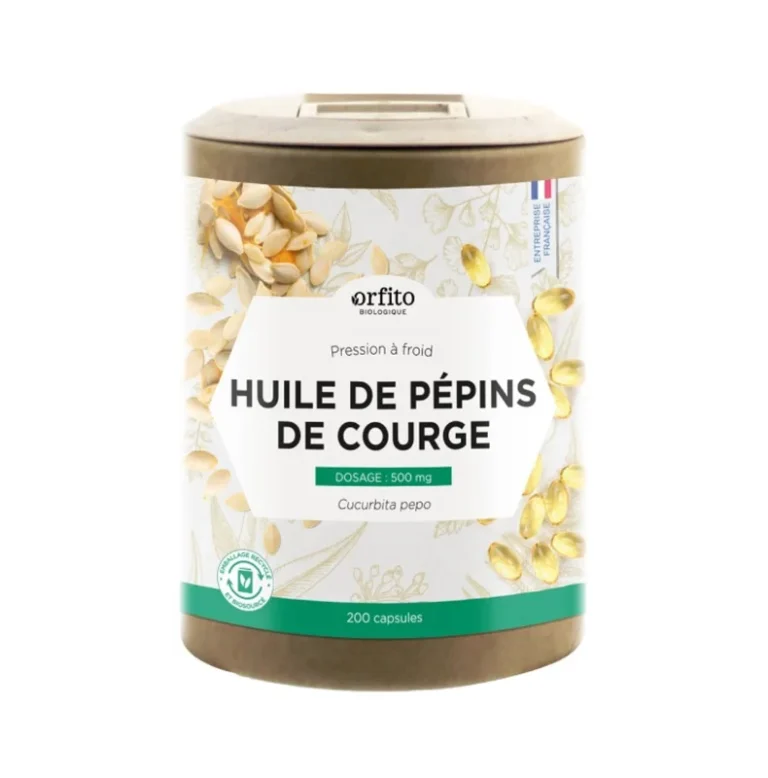 Huile de pépins de courge – Prostate -200 capsules – Orfito