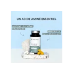 NOVOMA L-Lysine 1500 mg, Acide Aminé Essentiel, Cure de 1 mois, Dosage optimal, Soutient le Système Immunitaire et les Muscles, 90 Gélules Végétales, Fabriqué en France