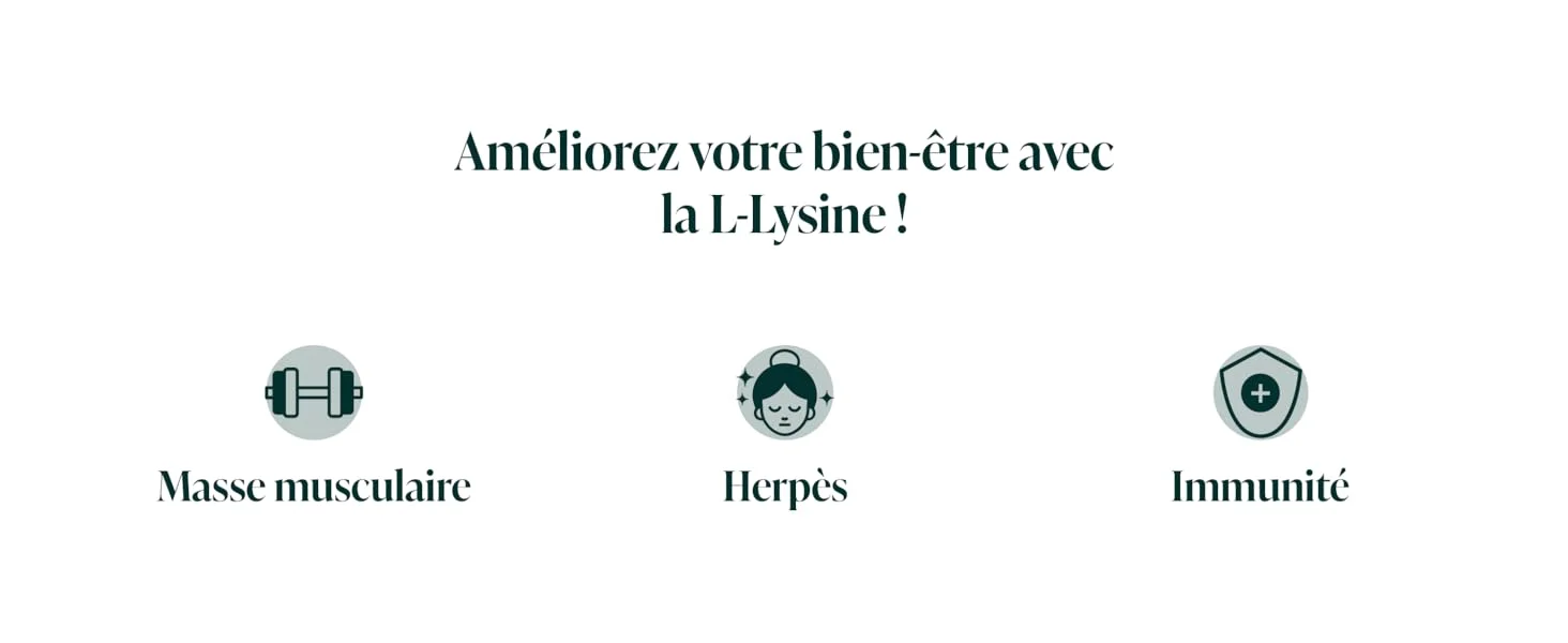 NOVOMA L-Lysine 1500 mg, Acide Aminé Essentiel, Cure de 1 mois, Dosage optimal, Soutient le Système Immunitaire et les Muscles, 90 Gélules Végétales, Fabriqué en France