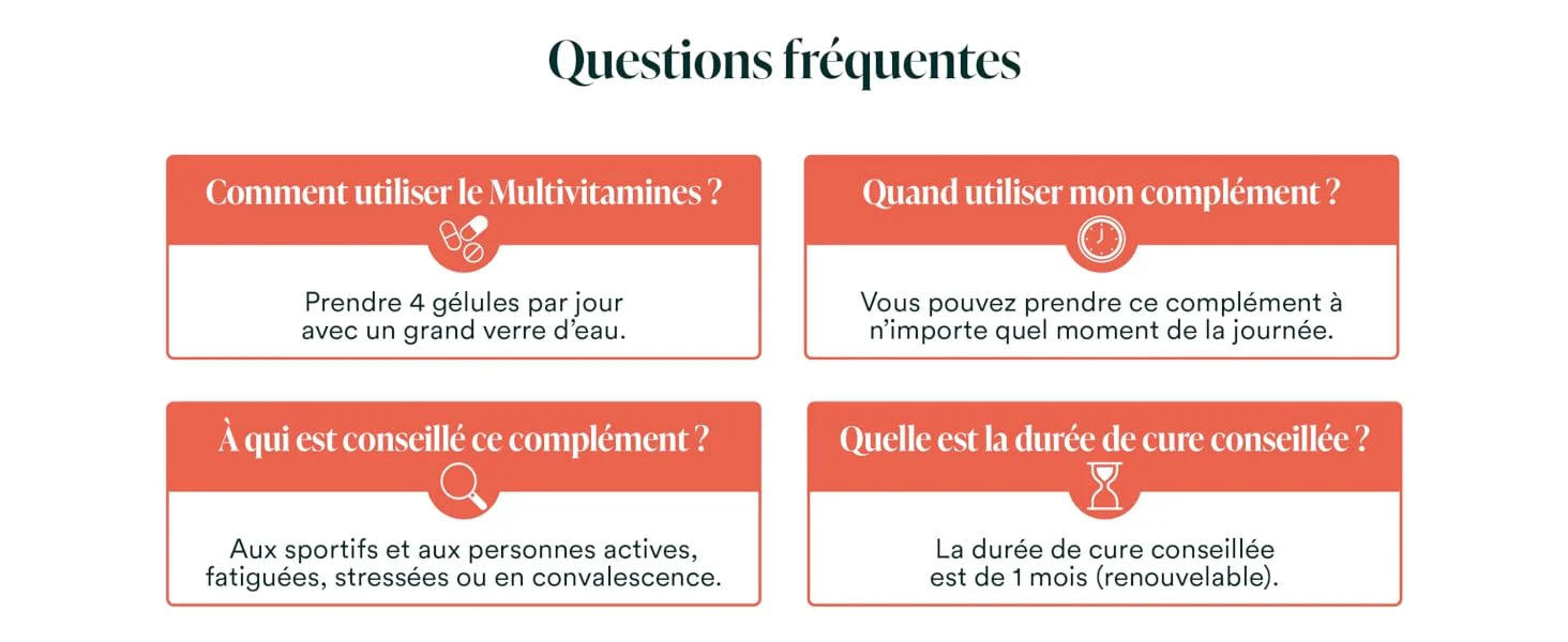 NOVOMA Multivitamines et Minéraux, 29 Vitamines & Minéraux A B C D3 E K2 + Magnésium & Zinc, 120 gélules, Complément Alimentaire Immunité pour Femme et Homme, Fabriqué en France