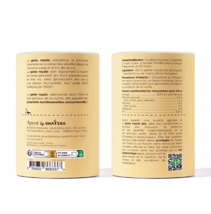 Apyor Gelée royale pure Bio - 30 g