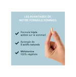 NOVOMA Formule Sommeil avec Mélatonine 1,9 mg, Endormissement & Sommeil Naturel, Complexe de Plantes avec Melatonine Pure, Mélisse et Passiflore, 90 Gélules Vegan, Made in France
