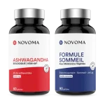 Pack-Stress et Sommeil Novoma complement-alimentaire-ashwagandha et passiflore-valeriane